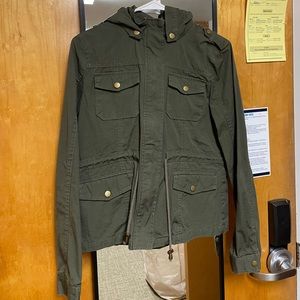 Chocolate army green jacket